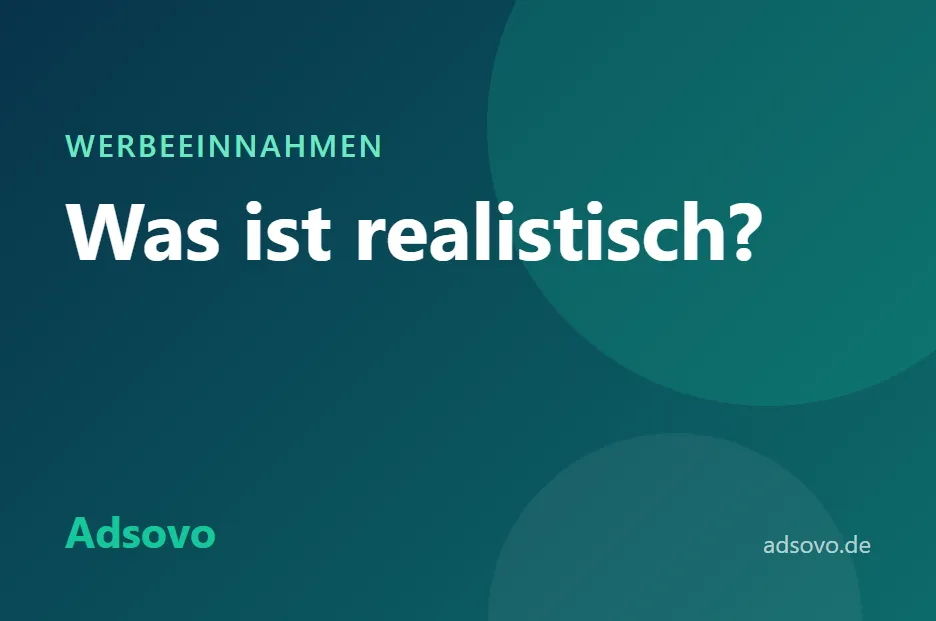 Mit Werbung auf der Webseite Geld verdienen: Was ist realistisch?